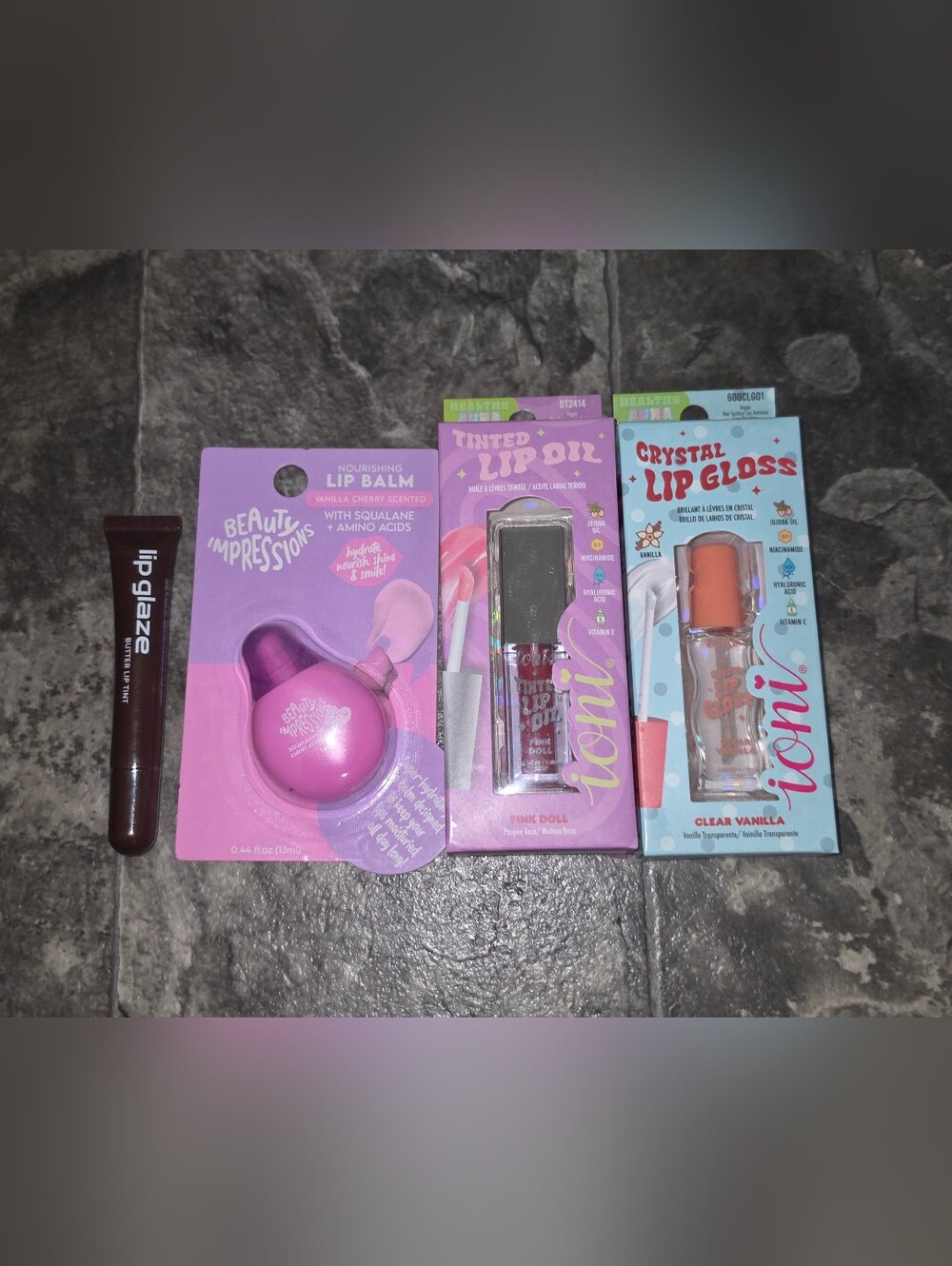 Lip Bundle- Lip Butter, Lip Balm, Tinted Lip Oil & Lip Gloss BNIB